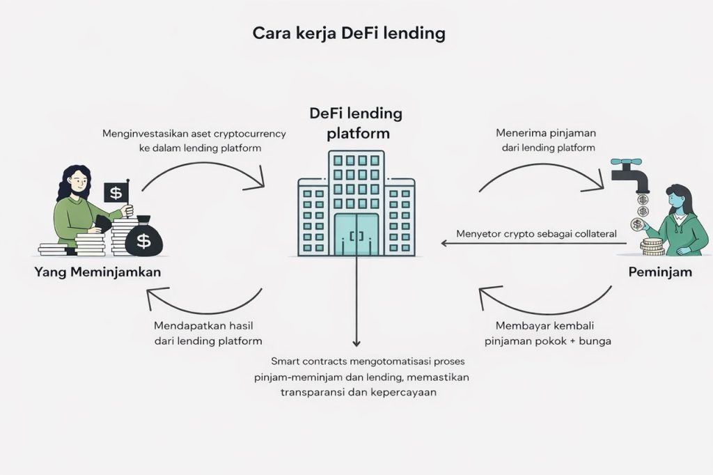 Cara kerja DeFi lending