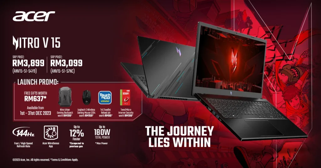 Acer Nitro V15: Performa Gaming & Kreativitas Makin Ciamik, Segini Harganya!