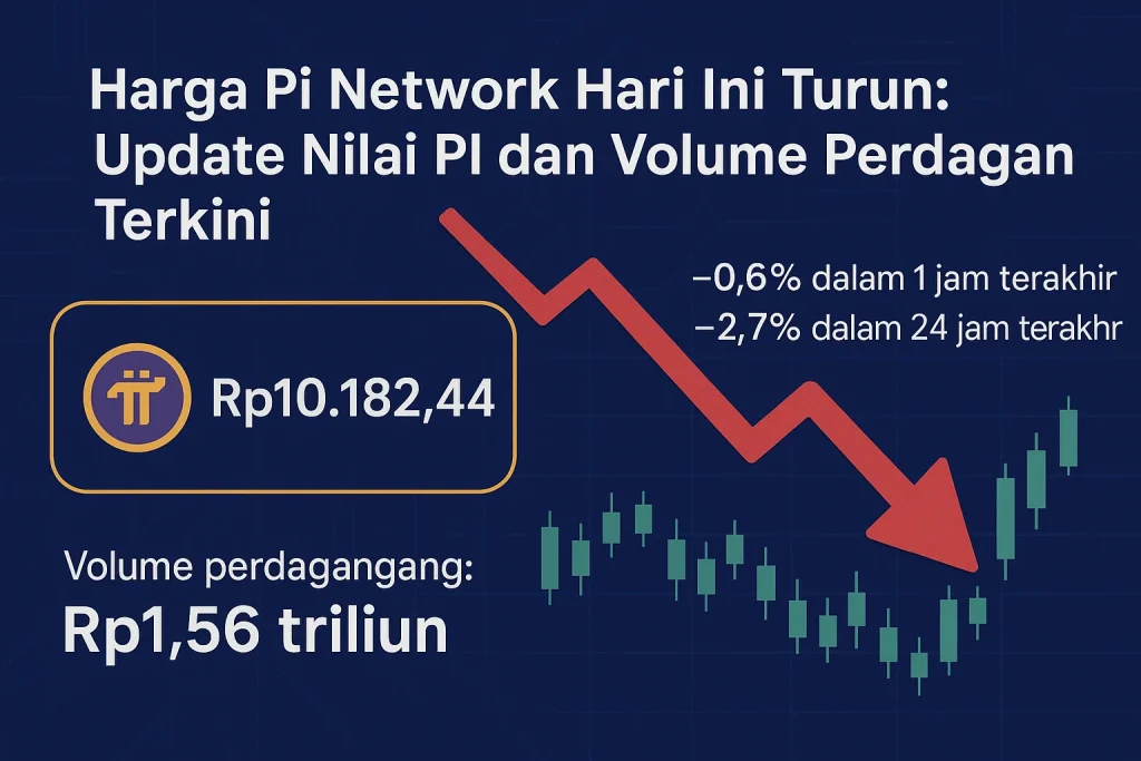 Harga Pi Network Hari Ini Turun 0,85% ke US$0,0796, Momentum Bearish Masih Membayangi PI